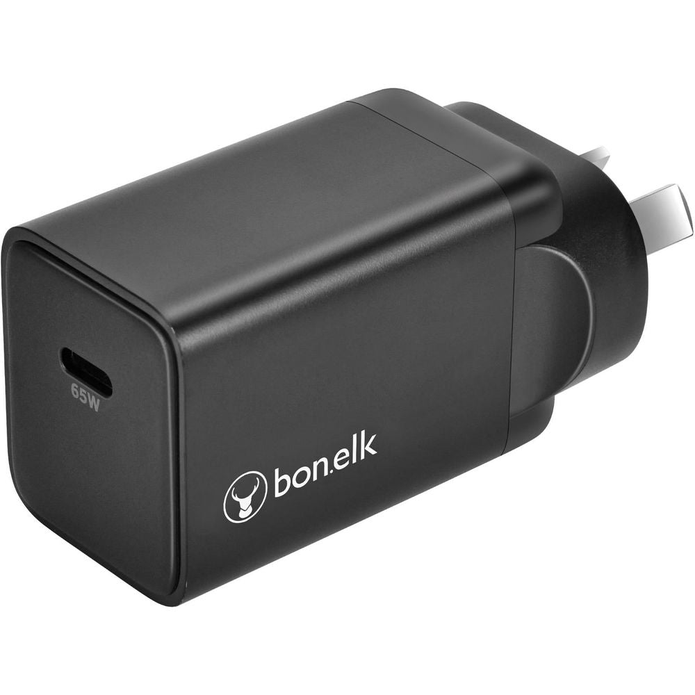 Bonelk 65W PD 3.0 USB-C GaN Wall Charger (Black)