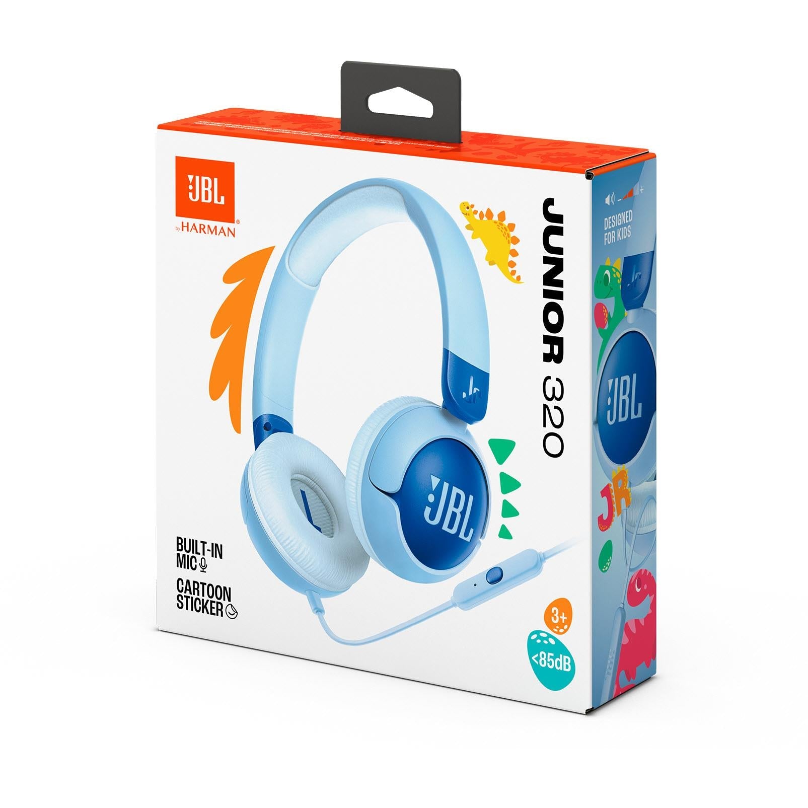 JBL JR320 Wired On-Ear Kids Headphones (Blue)