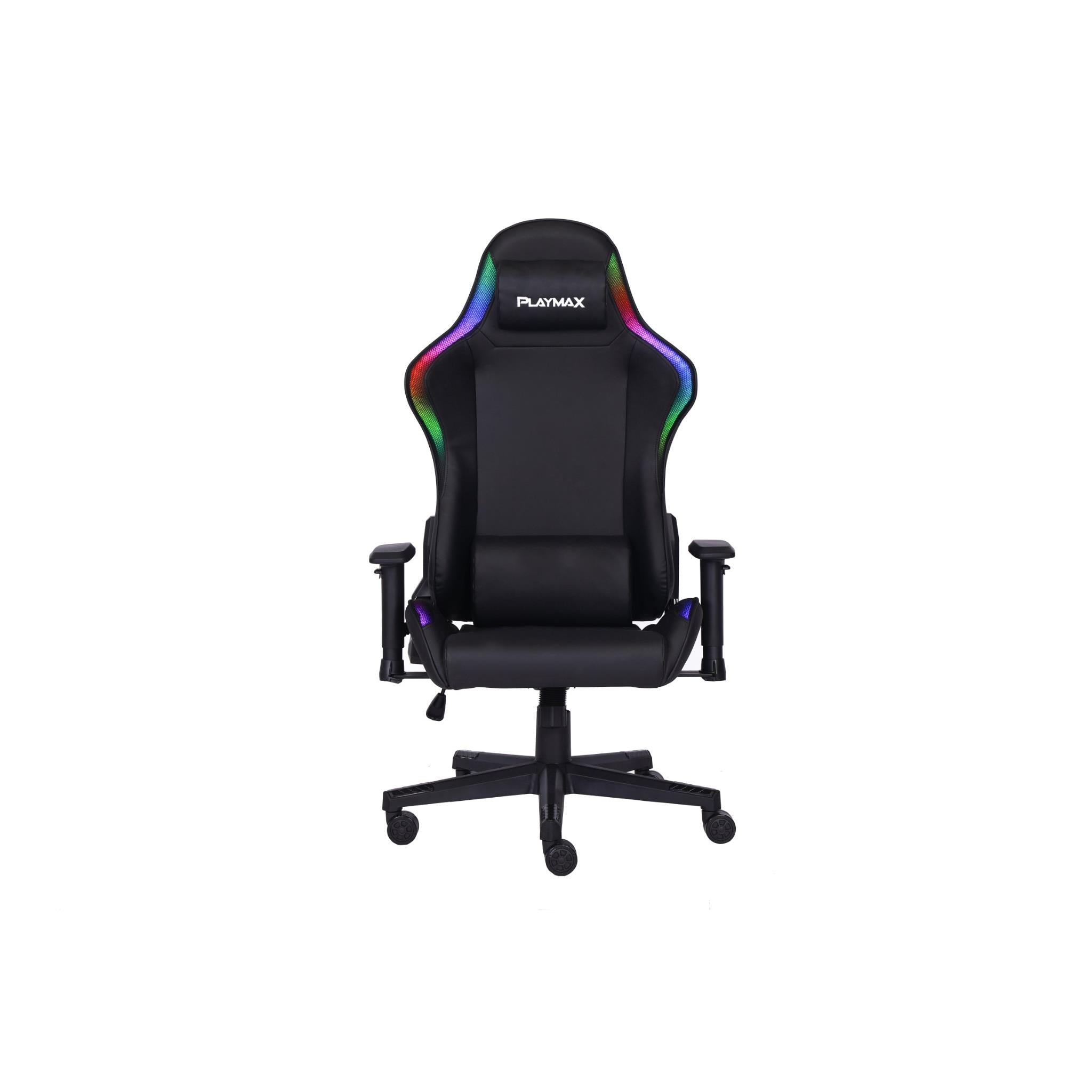 Playmax Elite Gaming Chair with RGB and Magnetic Pillows (Black)