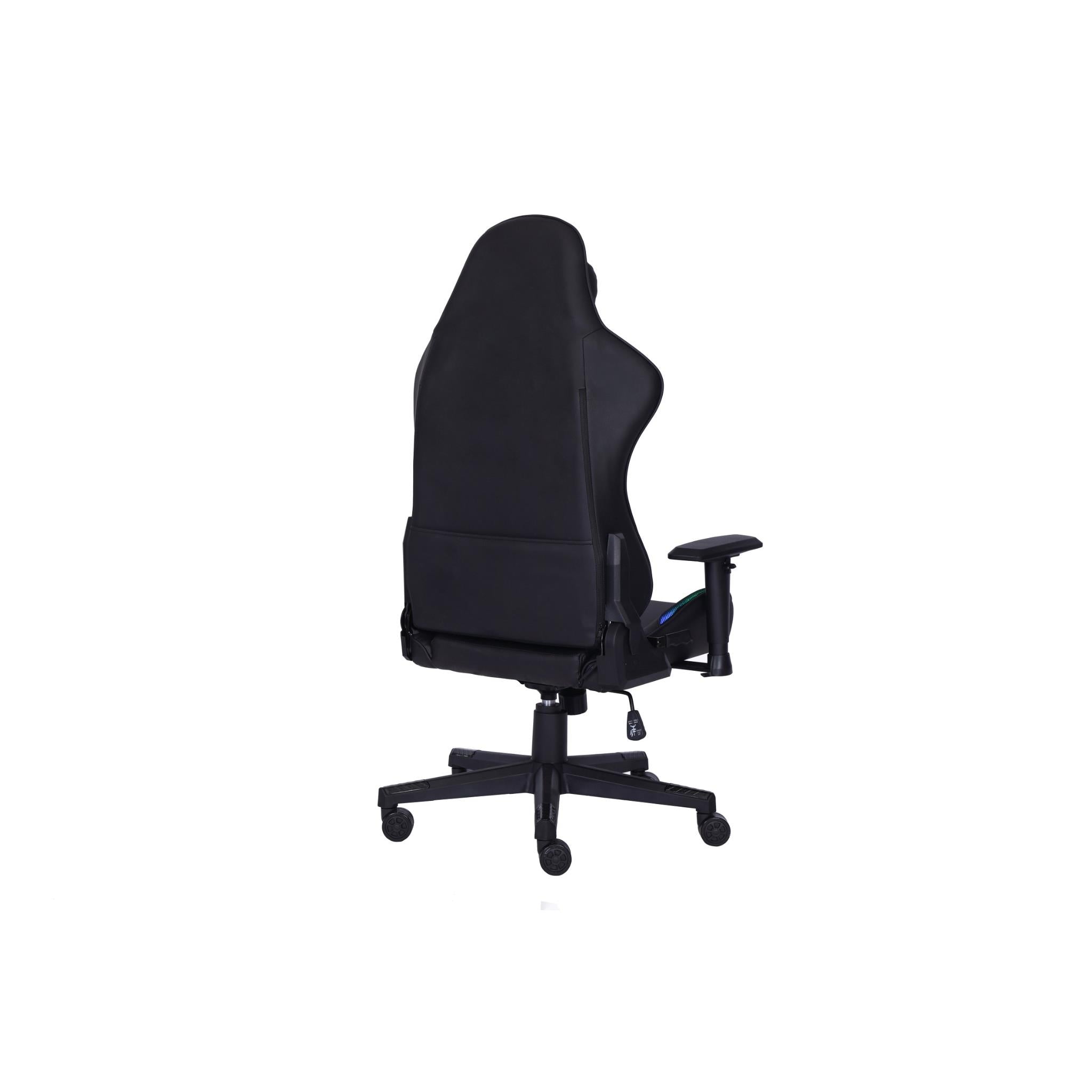 Playmax Elite Gaming Chair with RGB and Magnetic Pillows (Black)