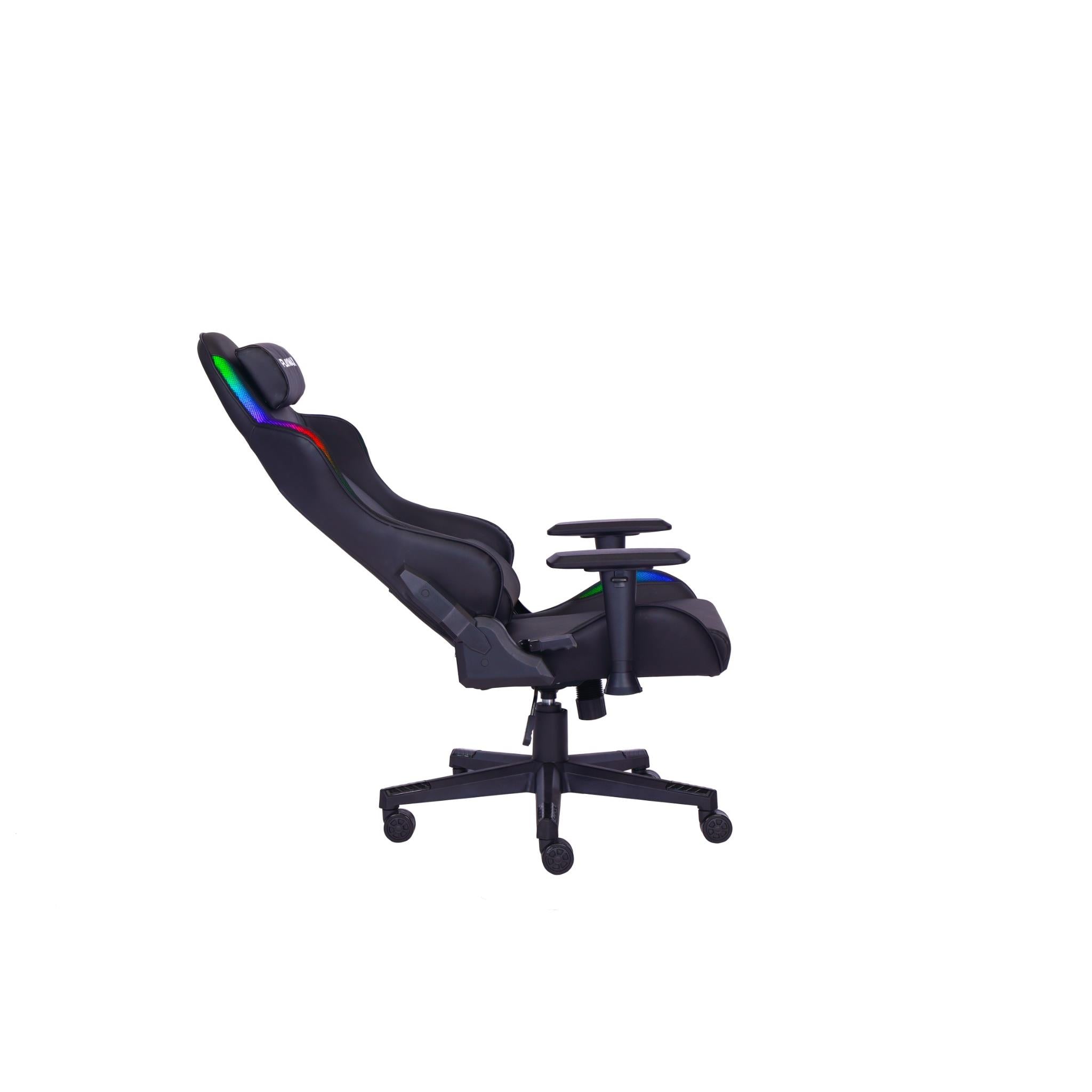 Playmax Elite Gaming Chair with RGB and Magnetic Pillows (Black)