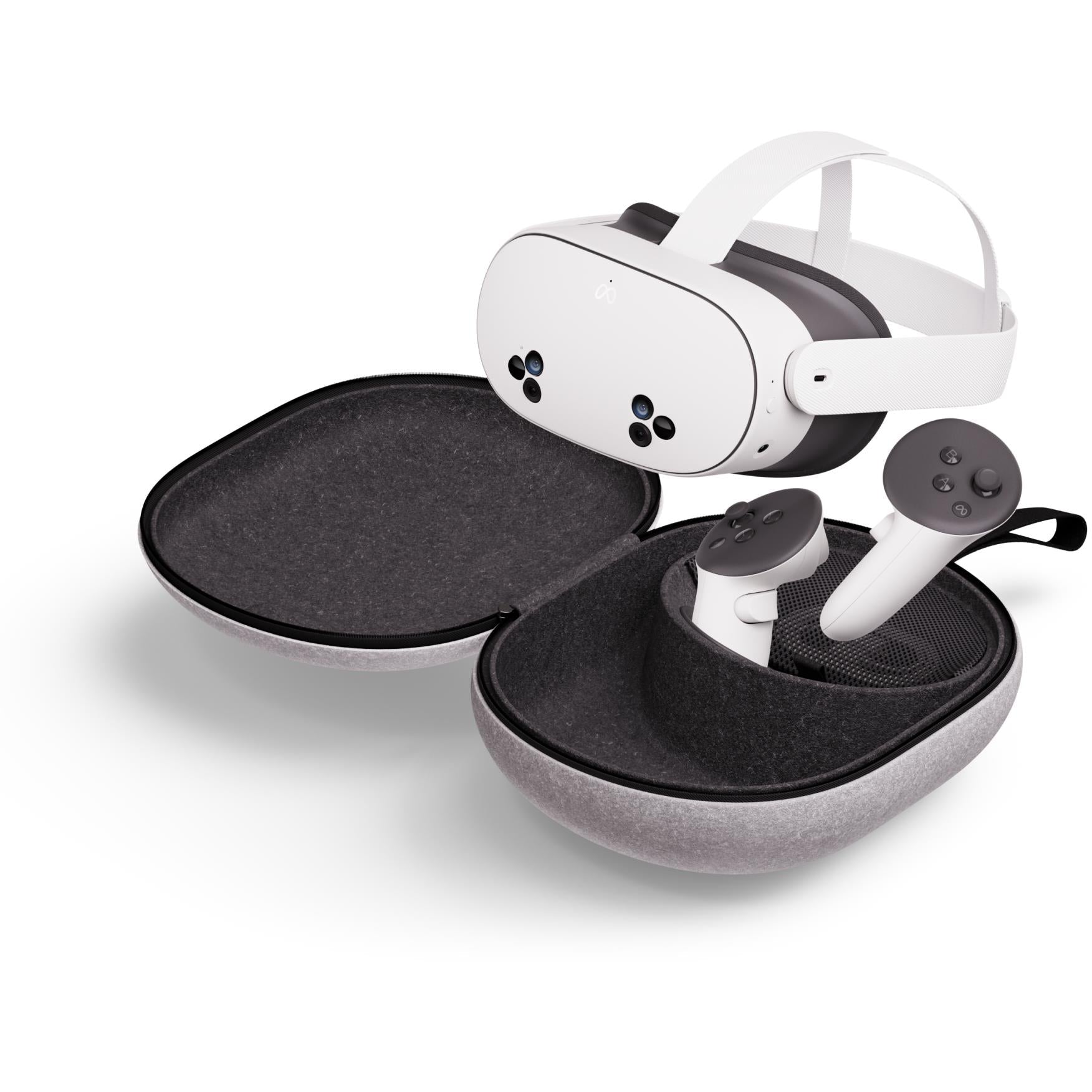 Meta Quest compact carrying case for Quest 3 and 3S in grey, image 6 - Electronic Gaming Accessories at Tech Supply Shed NZ