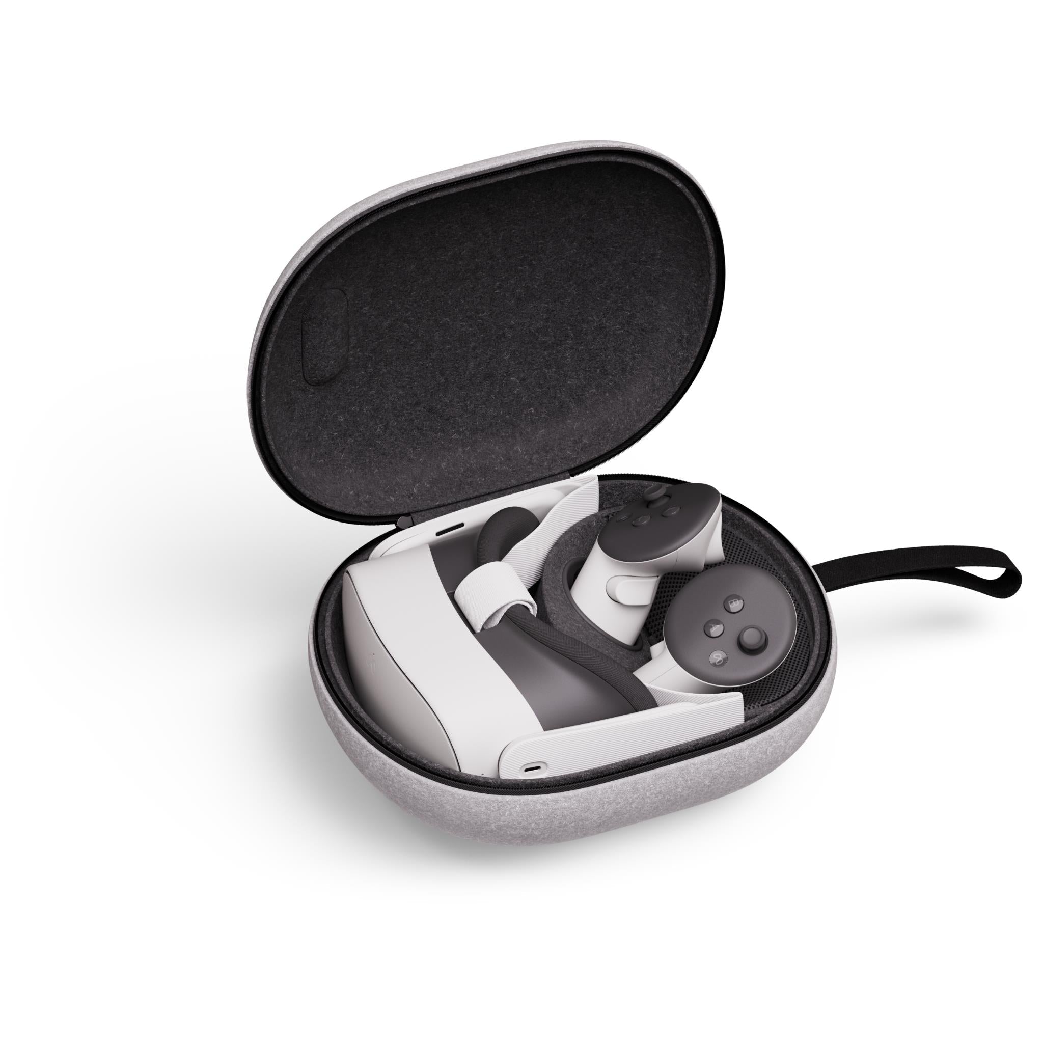 Meta Quest compact carrying case for Quest 3 and 3S in grey, image 7 - Electronic Gaming Accessories at Tech Supply Shed NZ