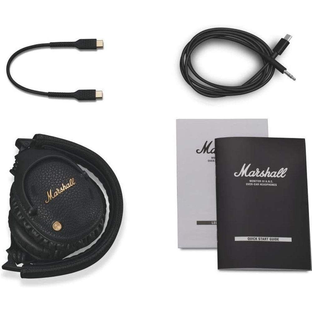 Marshall Monitor III A.N.C. Wireless Over-Ear Headphones (Black)