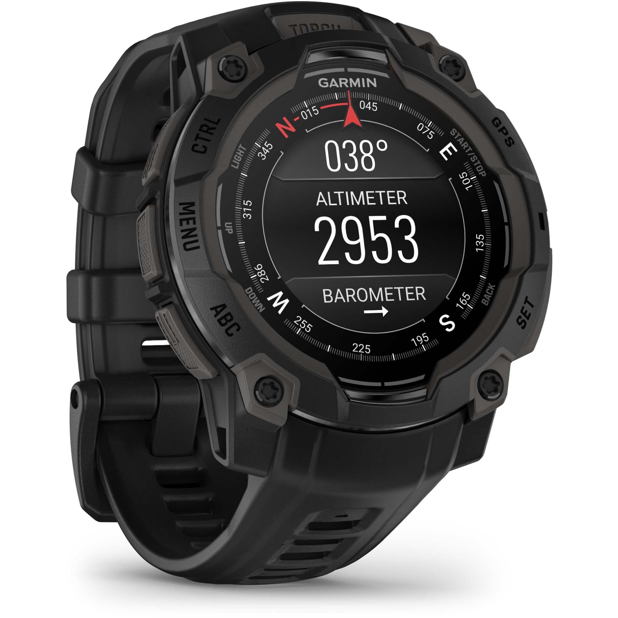 Garmin Instinct 3 45mm Sports Watch (Black Bezel with Black Band)