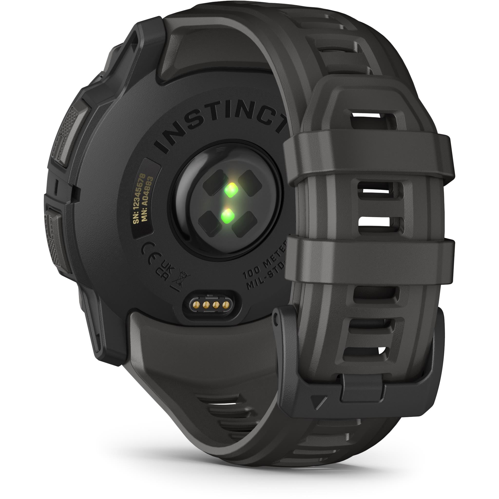 Garmin Instinct 3 50mm Sports Watch (Black Bezel with Charcoal Band)