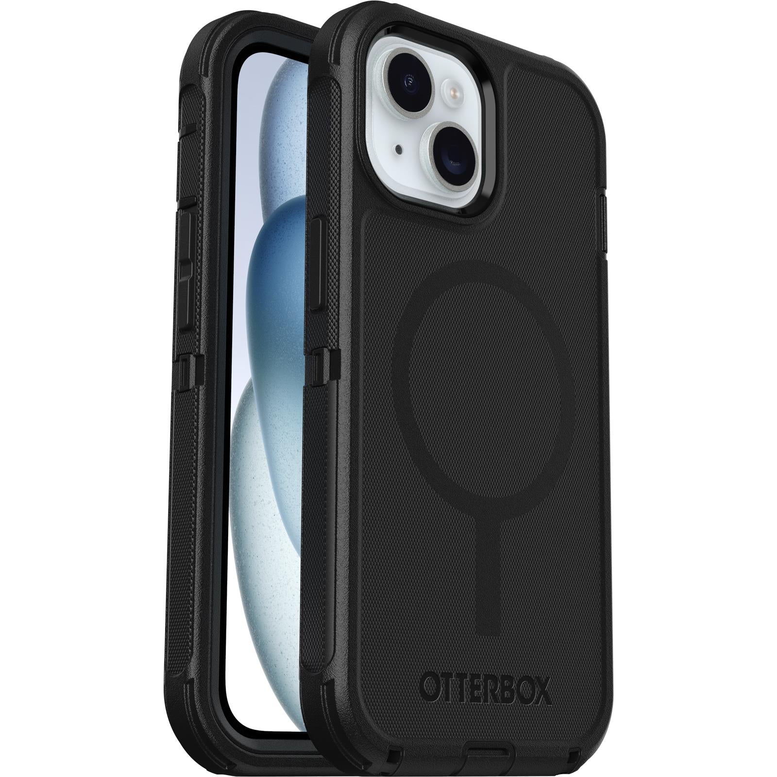 OtterBox Defender rugged case for iPhone 17e, 16e, 15, 14 and 13 in black, image 4 - Phone Cases & Covers at Tech Supply Shed NZ