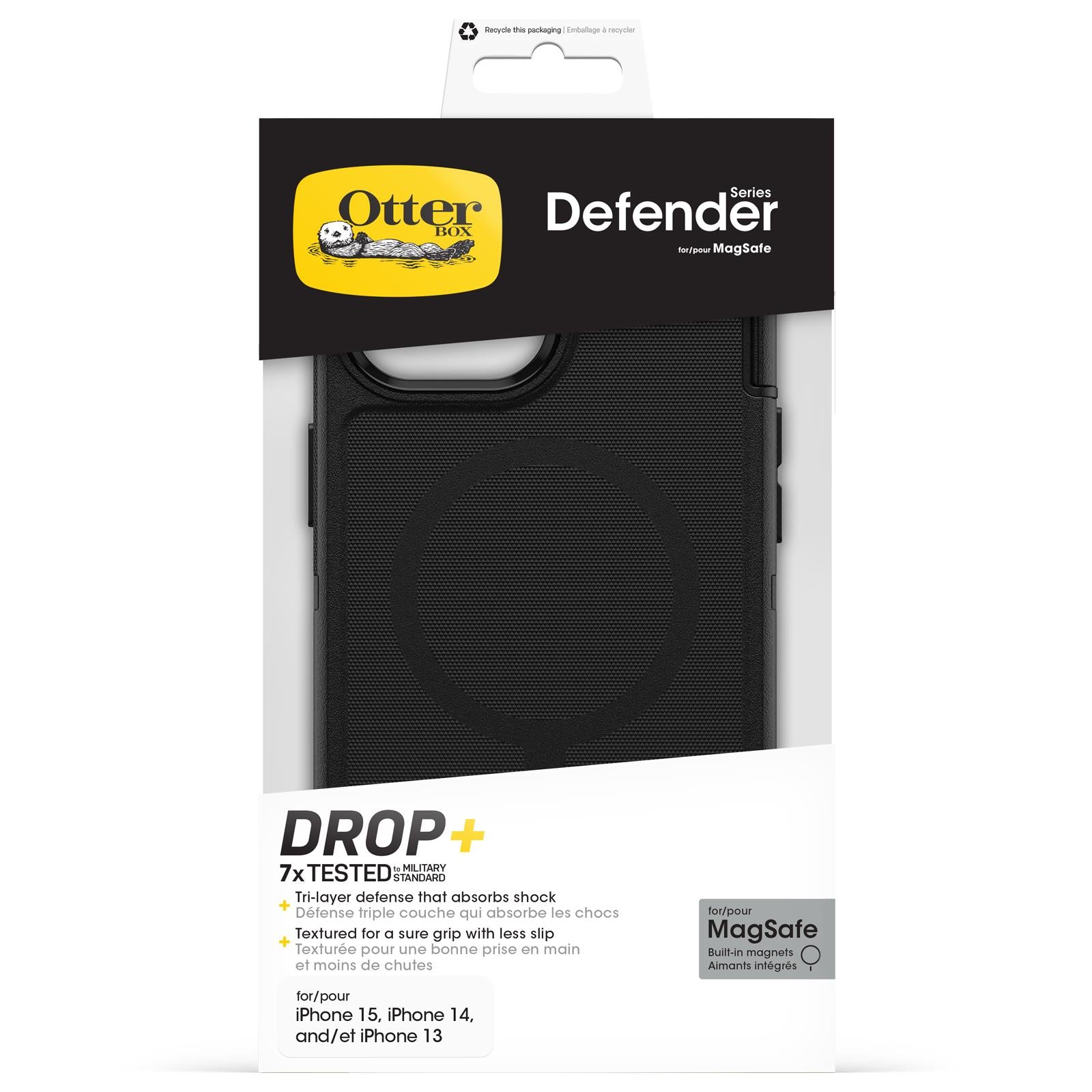 OtterBox Defender rugged case for iPhone 17e, 16e, 15, 14 and 13 in black, image 5 - Phone Cases & Covers at Tech Supply Shed NZ