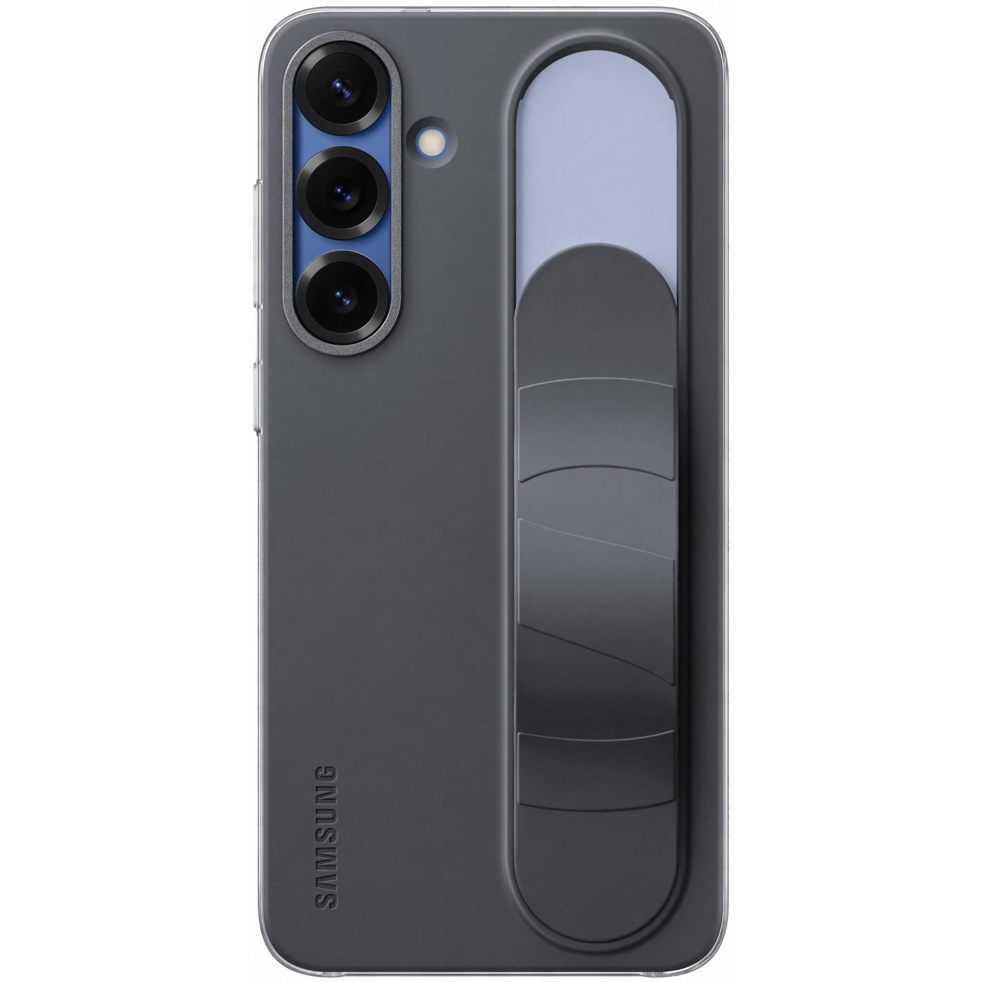 Samsung Standing Grip Case with strap for Galaxy S25+, black - Phone Cases & Covers at Tech Supply Shed NZ