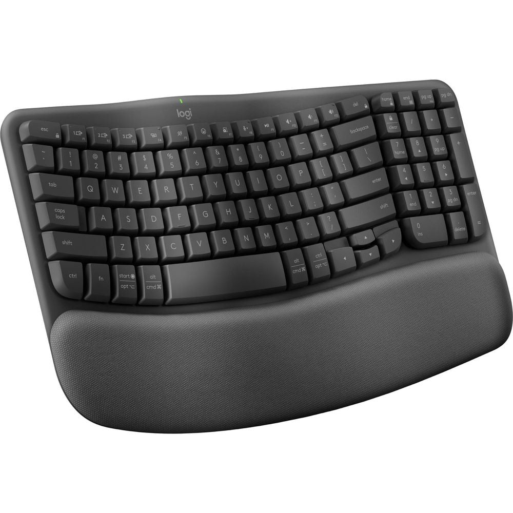 Logitech Wave Keys Wireless Ergonomic Keyboard + Lift Mouse Combo