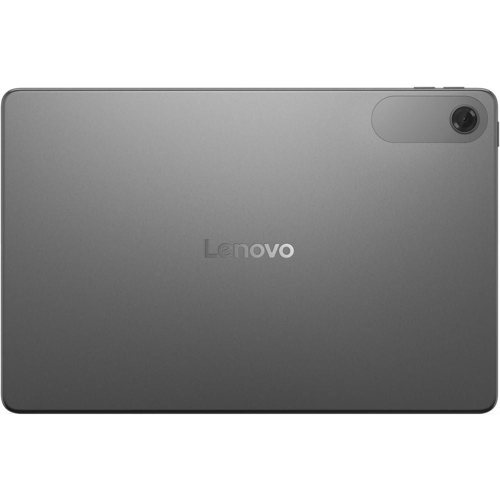 Gray tablet back panel with Lenovo logo and rear camera