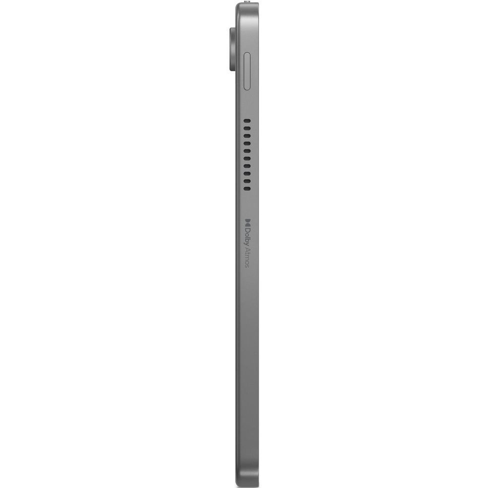 Gray tablet edge profile with speaker and port cutouts