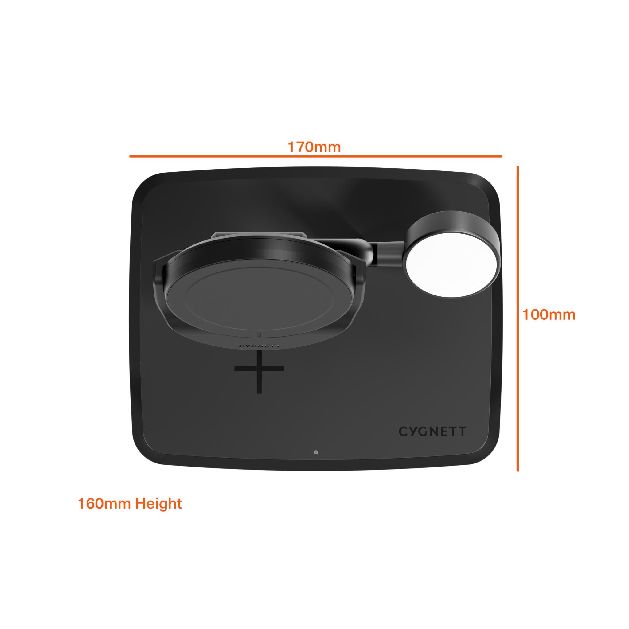 Cygnett Qi2.0 3-in-1 Chargebase (Black)