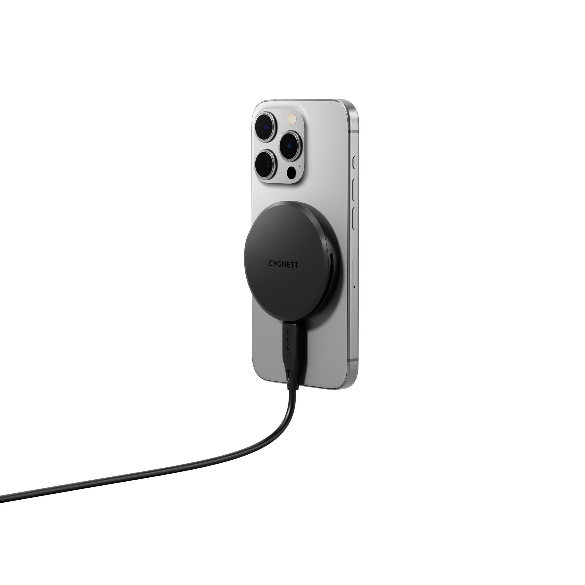 Cygnett Qi2.0 3-in-1 Chargebase (Black)