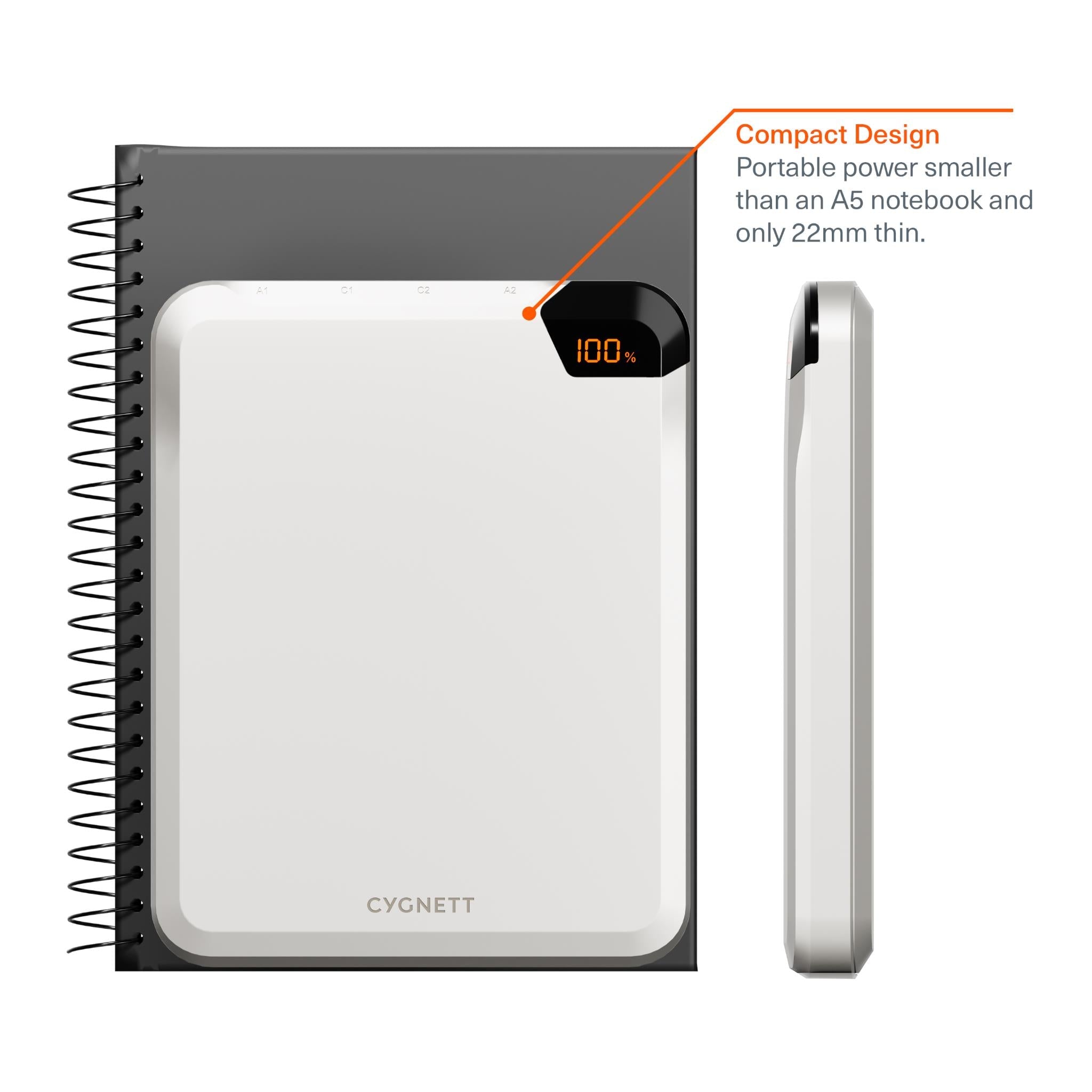 Cygnett VertPWR Laptop Power Bank [25K] (Champagne)