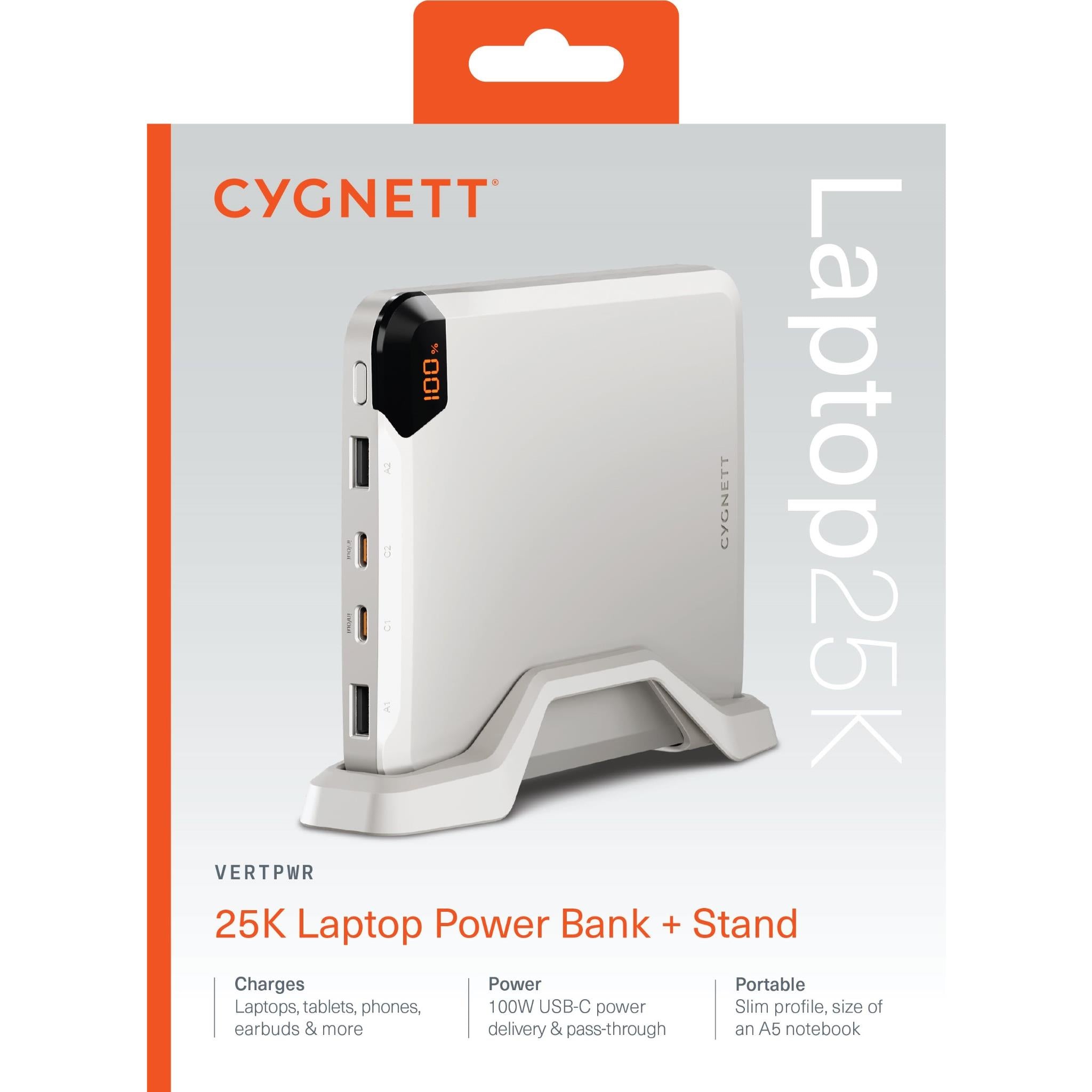 Cygnett VertPWR Laptop Power Bank [25K] (Champagne)