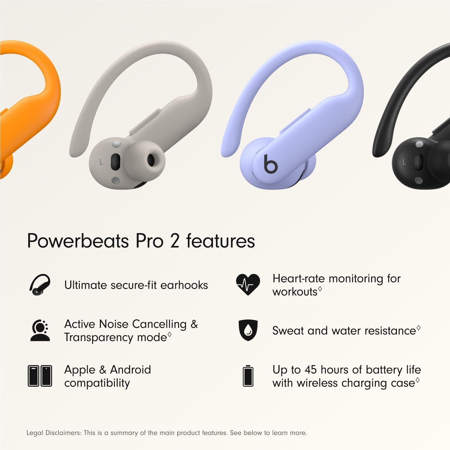 Beats Powerbeats Pro 2 High-Performance Earbuds (Hyper Purple)