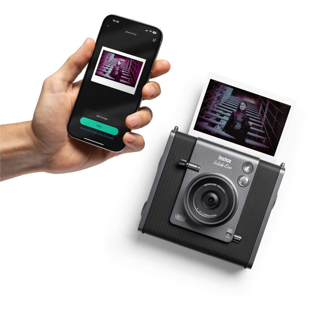 Fujifilm instax WIDE Evo Instant Camera (Black)