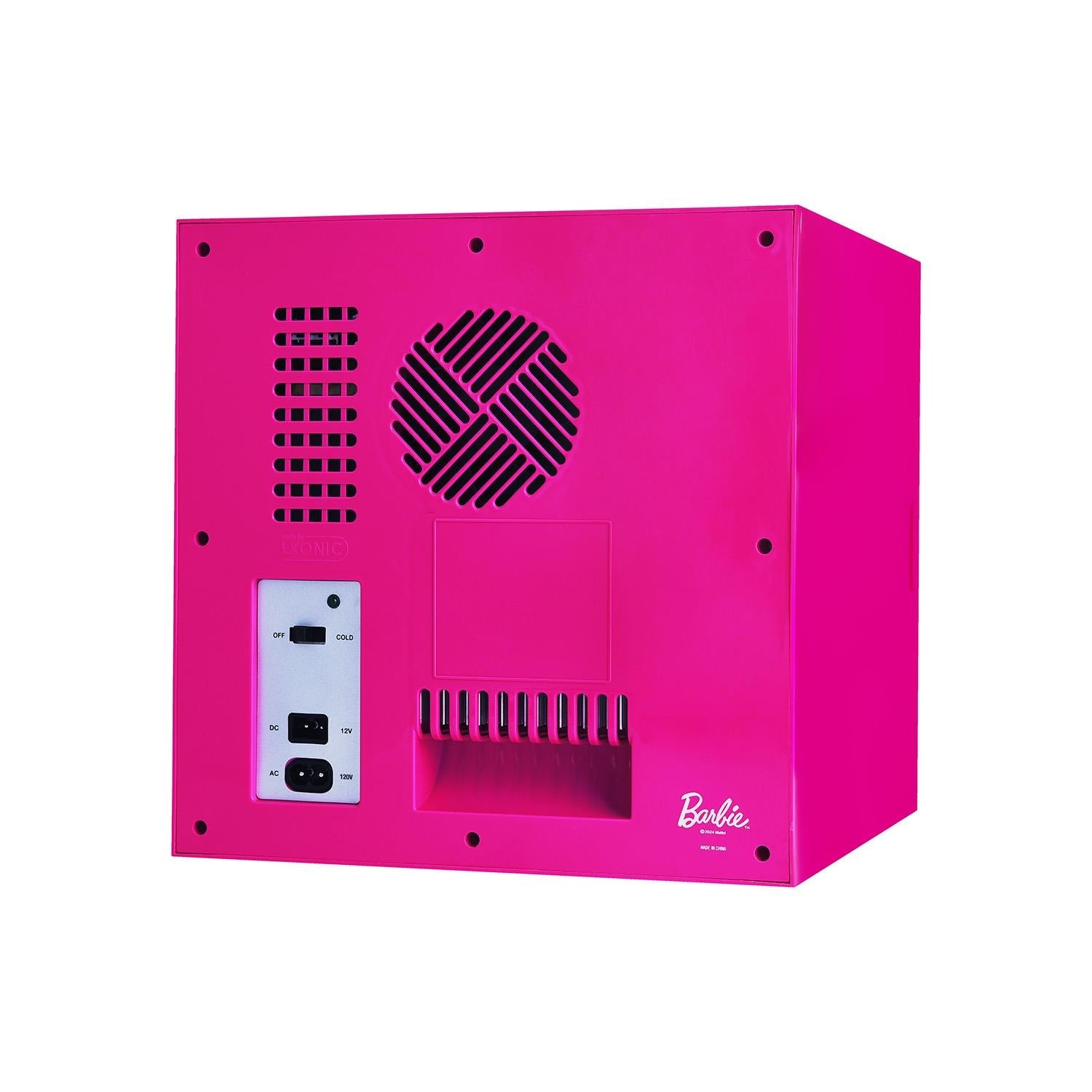 Ukonic Barbie 6.7L Hot Pink Mini Fridge