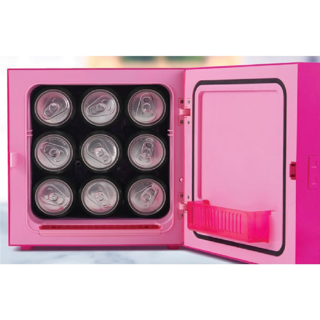 Ukonic Barbie 6.7L Hot Pink Mini Fridge