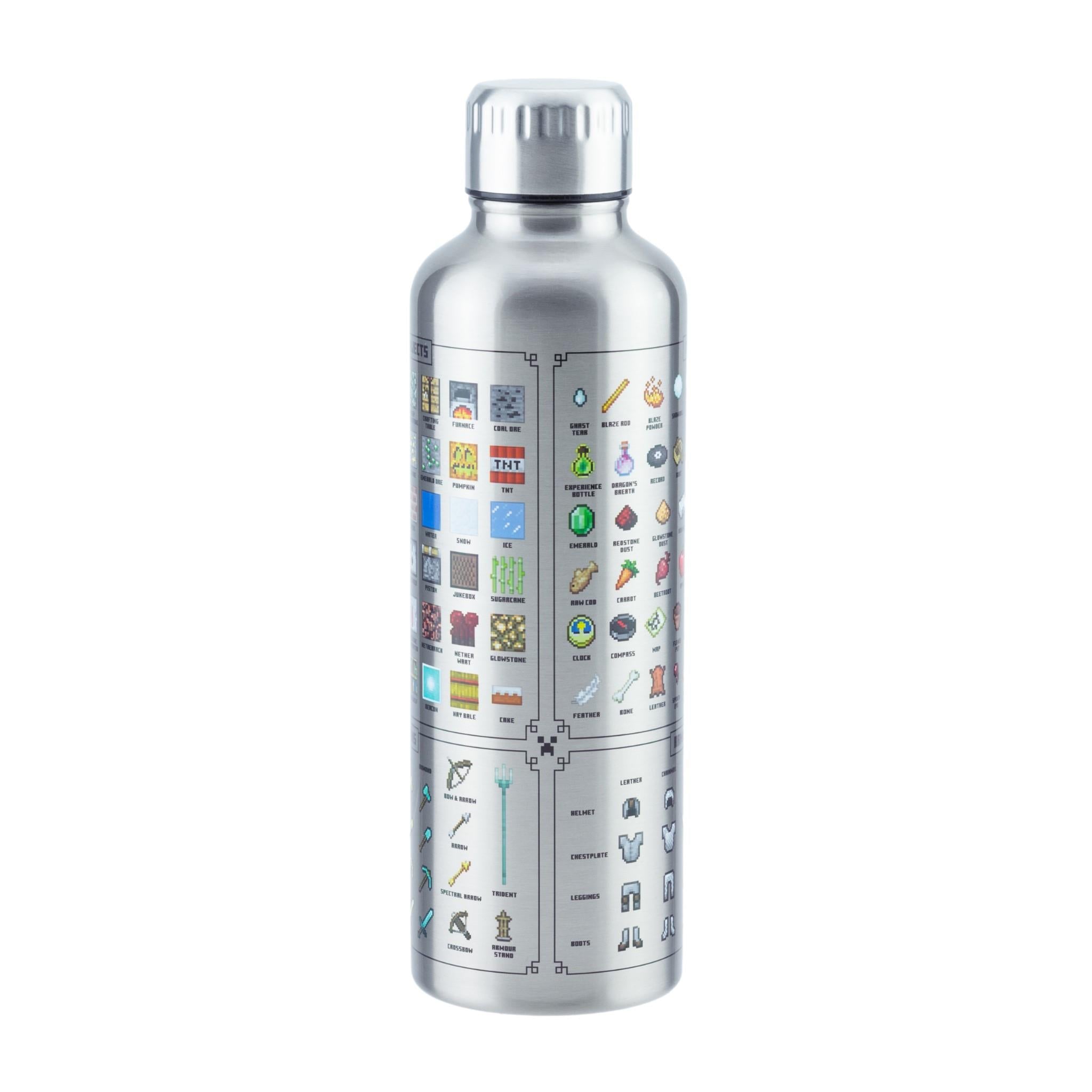 Paladone Icons Metal Water Bottle (Minecraft)