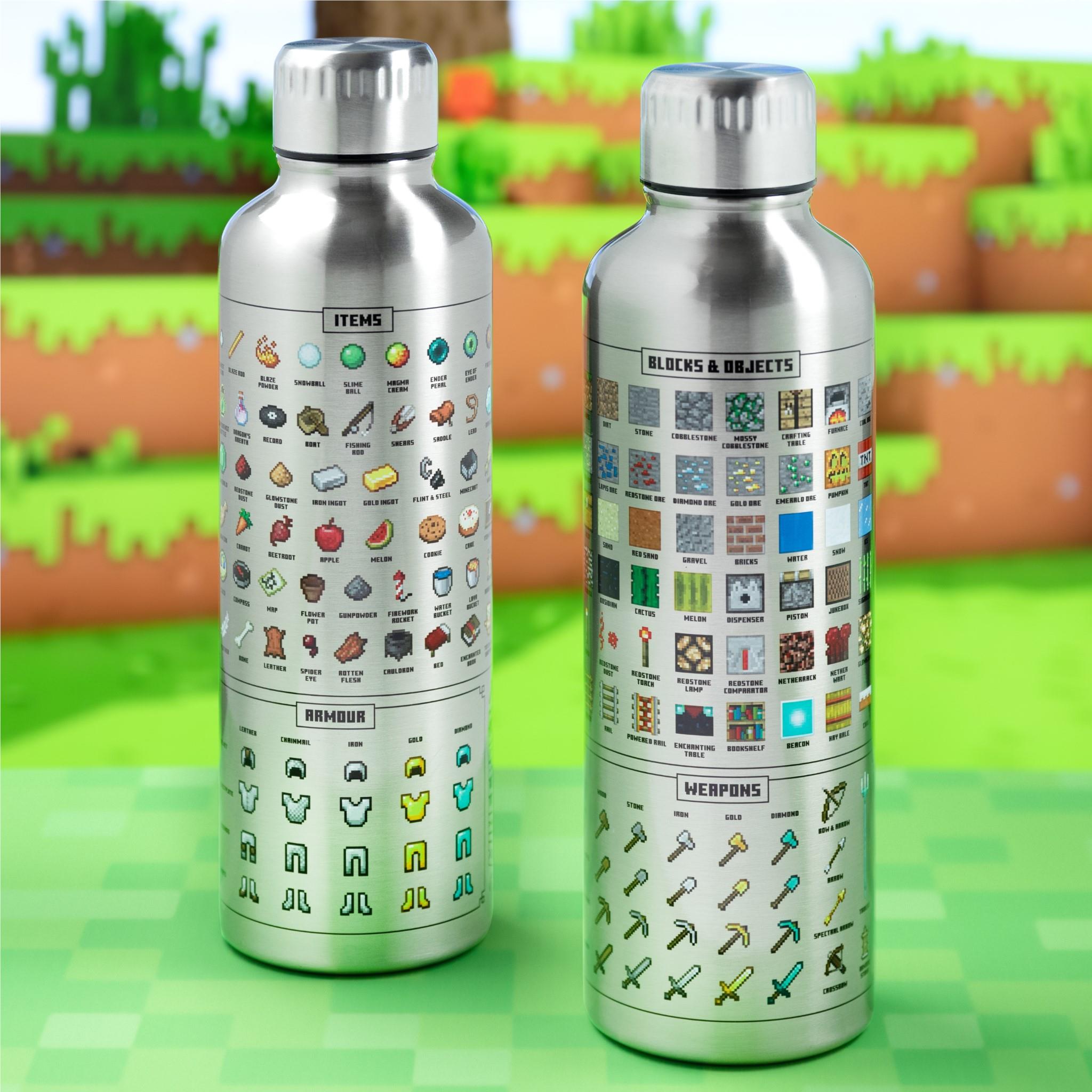 Paladone Icons Metal Water Bottle (Minecraft)