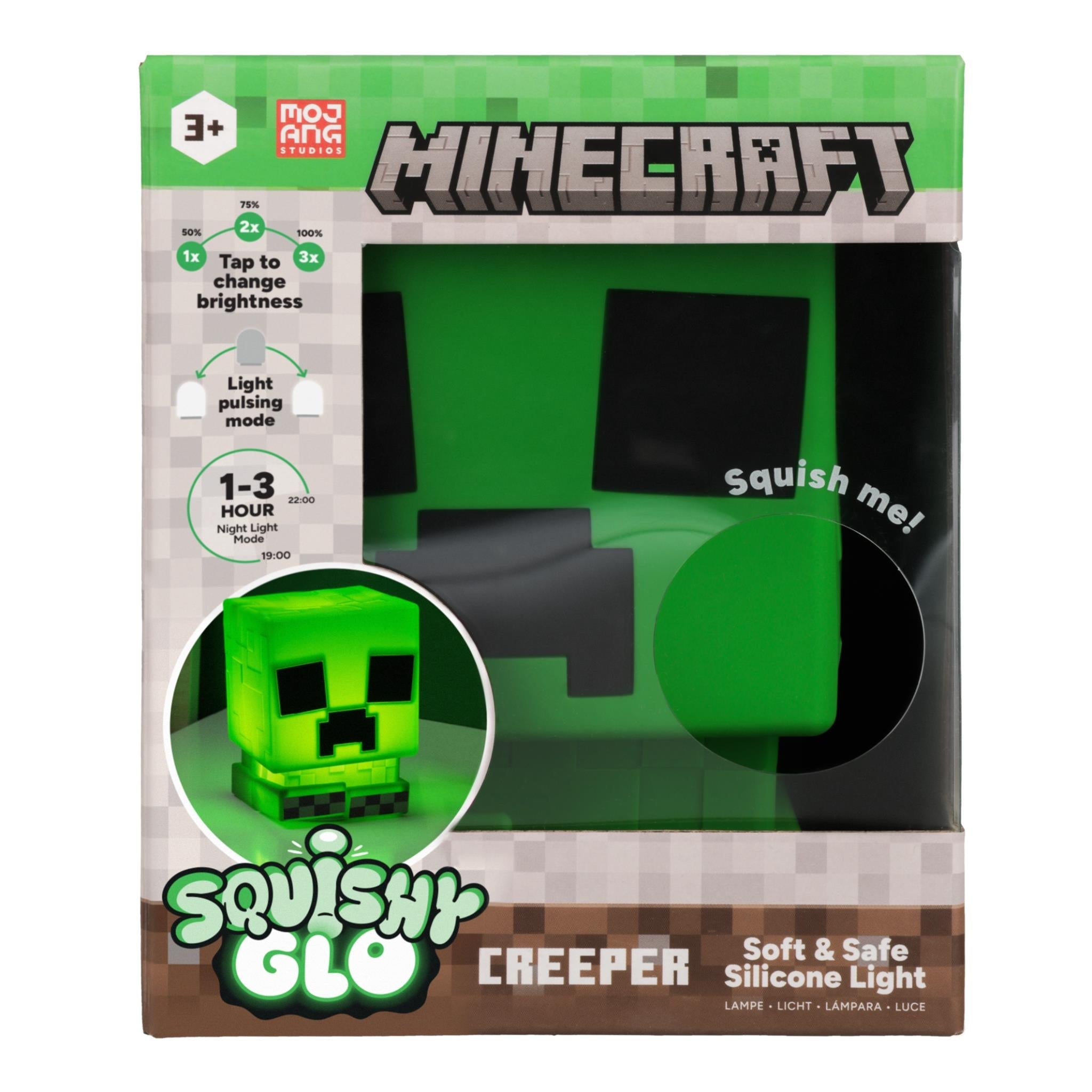 Paladone Minecraft Creeper SquishyGlo Silicone Rechargeable Light