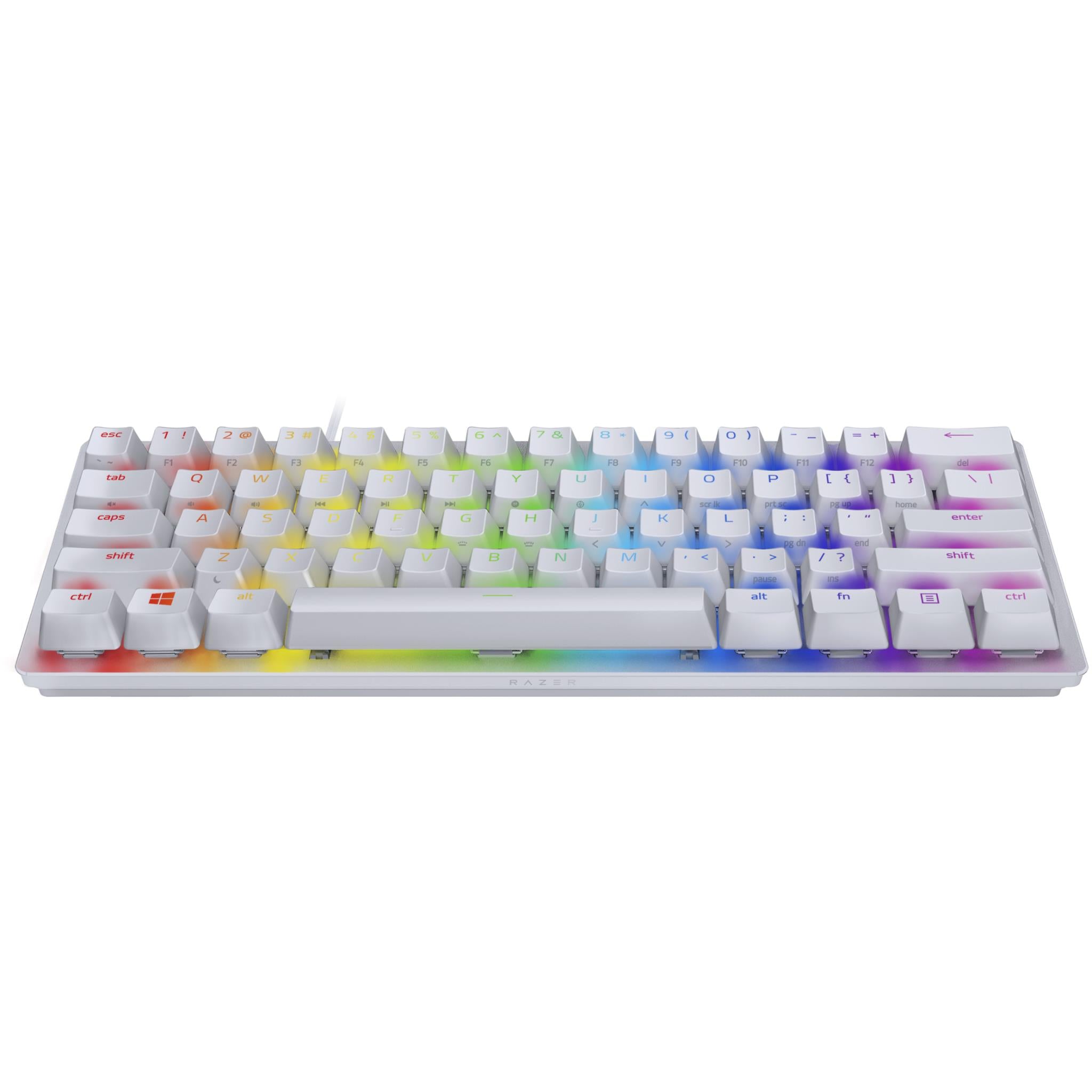 Razer Huntsman Mini 60% Optical Gaming Keyboard Mercury Edition (Clicky Purple Switch)