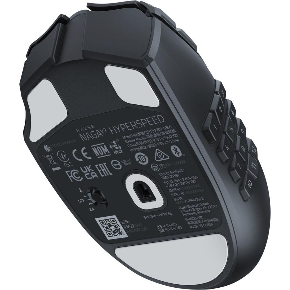 Razer Naga V2 HyperSpeed Wireless MMO Gaming Mouse