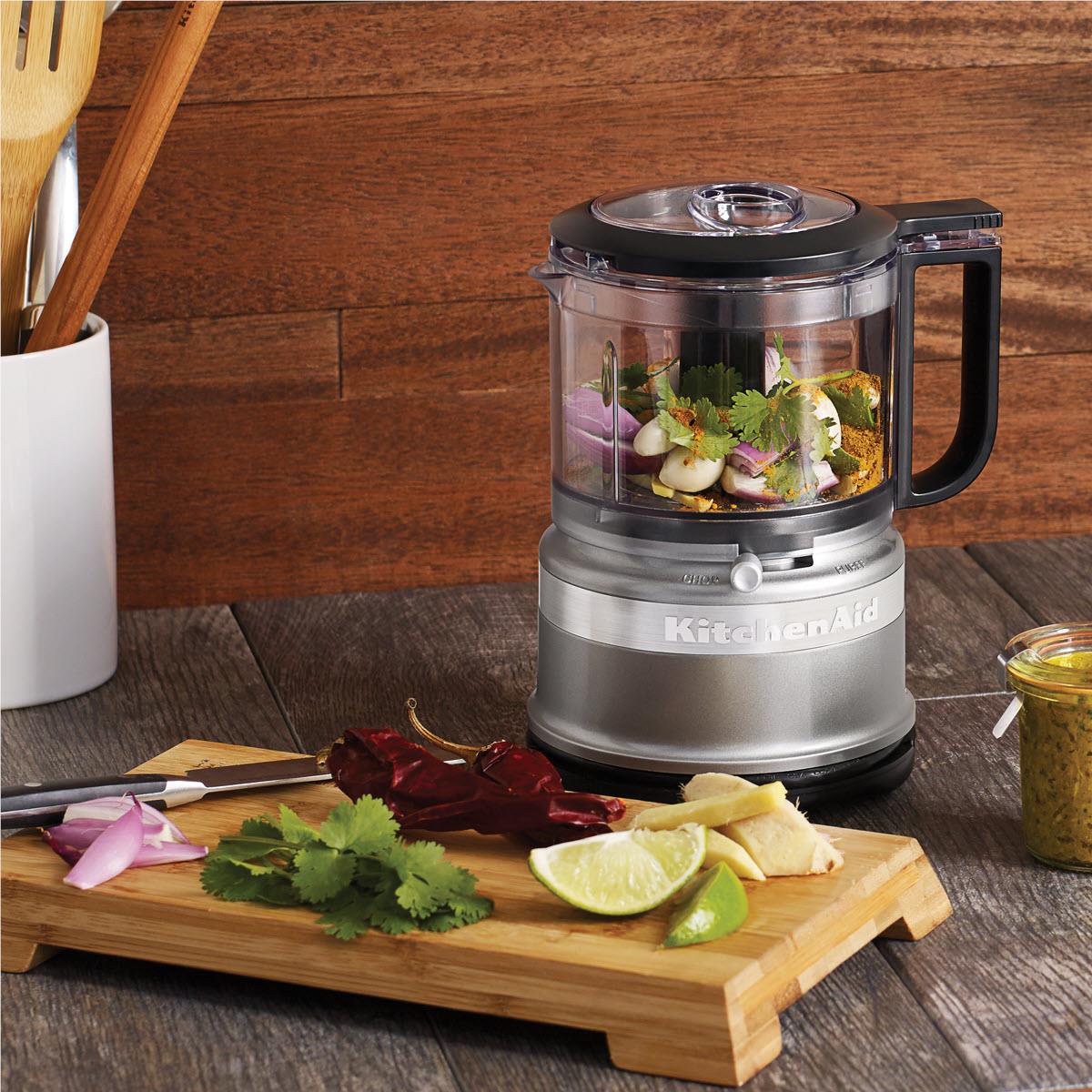 KitchenAid 3.5 Cup Mini Food Chopper (Contour Silver)