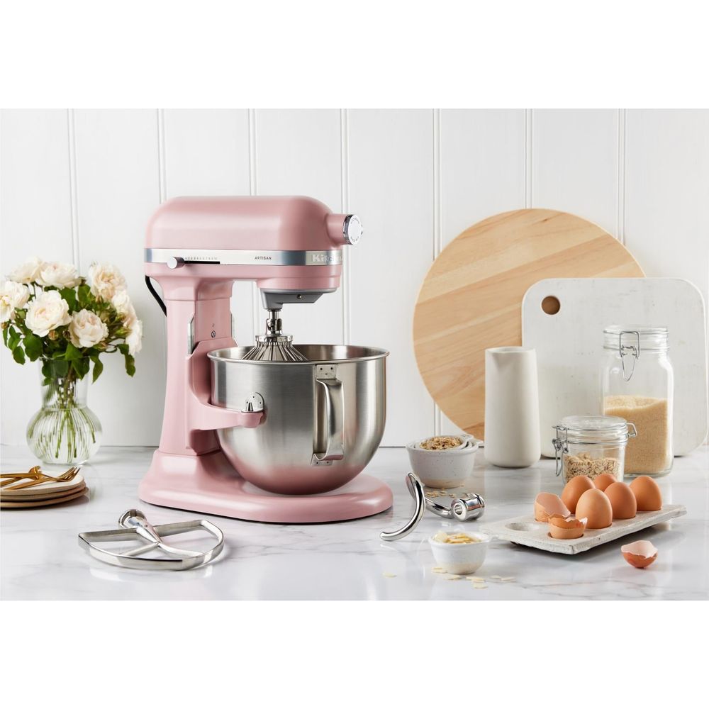 KitchenAid KSM70 6.6L Artisan Bowl Lift Mixer (Dried Rose)
