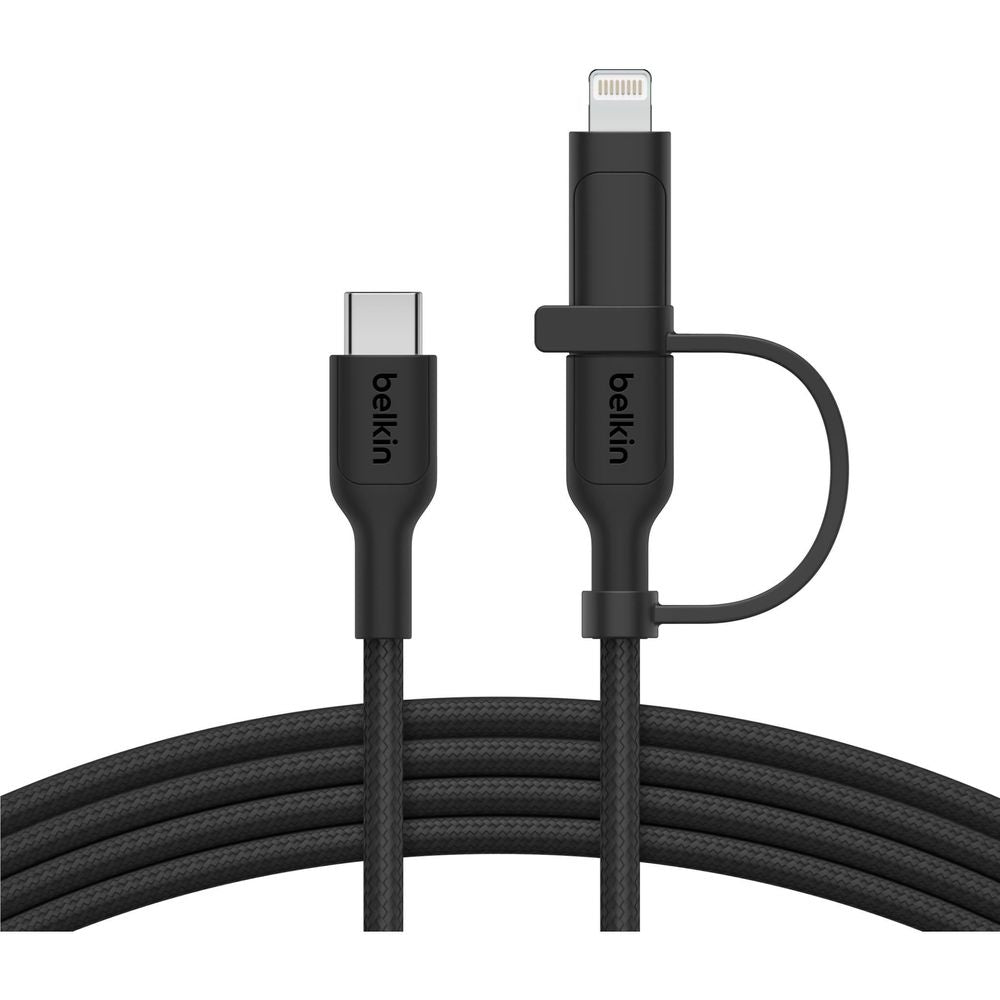 Belkin BoostCharge Pro 2-in-1 USB-C to USB-C/Lightning Cable (Black)