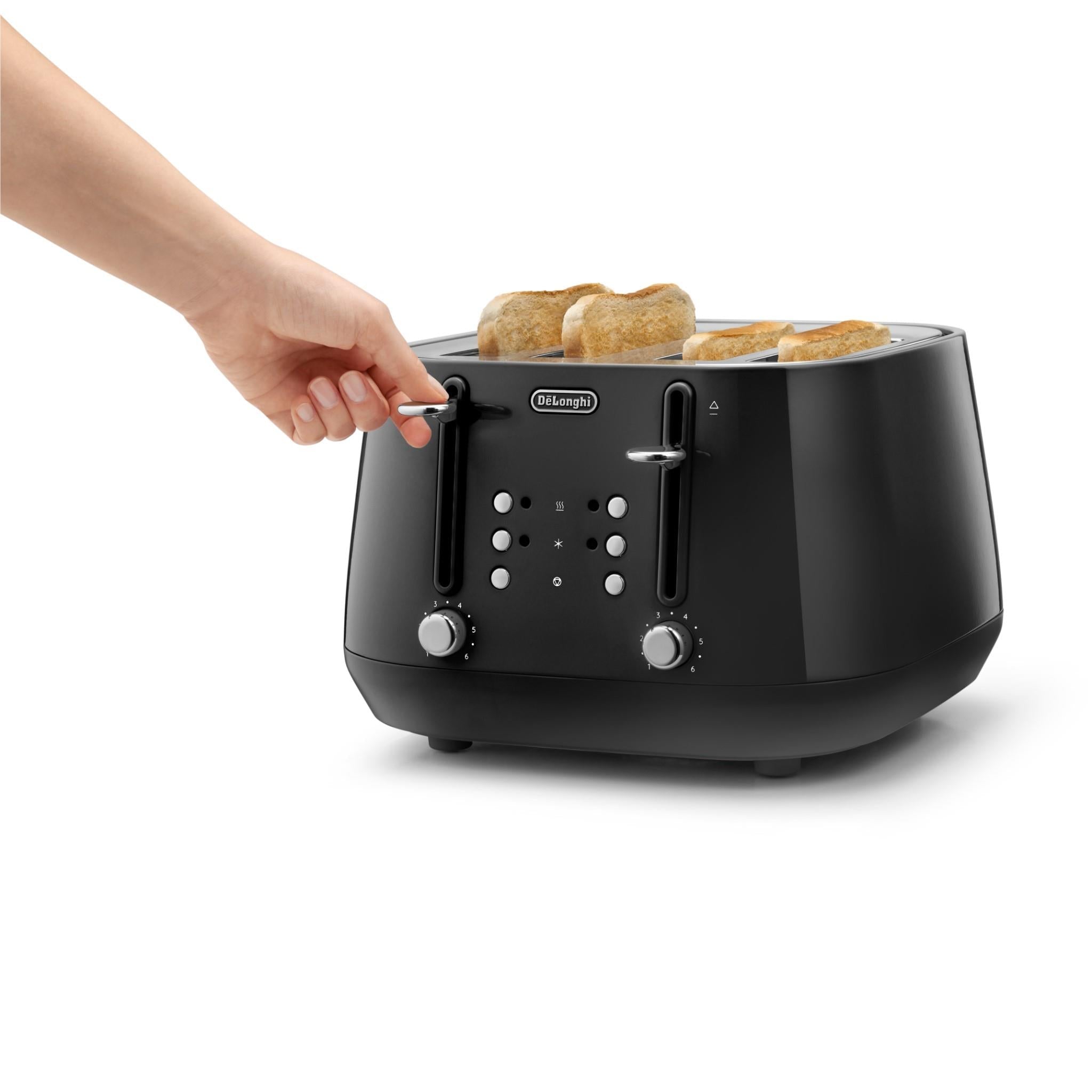 De'Longhi Eclettica 4 Slice Toaster Bold (Black)
