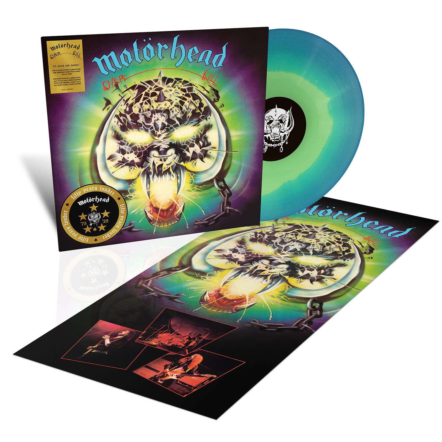 Overkill (50th AnniversaryTurquoise & Blue Splatter Vinyl) - By: Motörhead