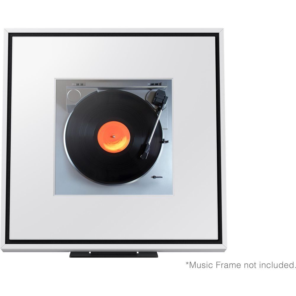 White bezel frame with black inner trim, front view with square opening