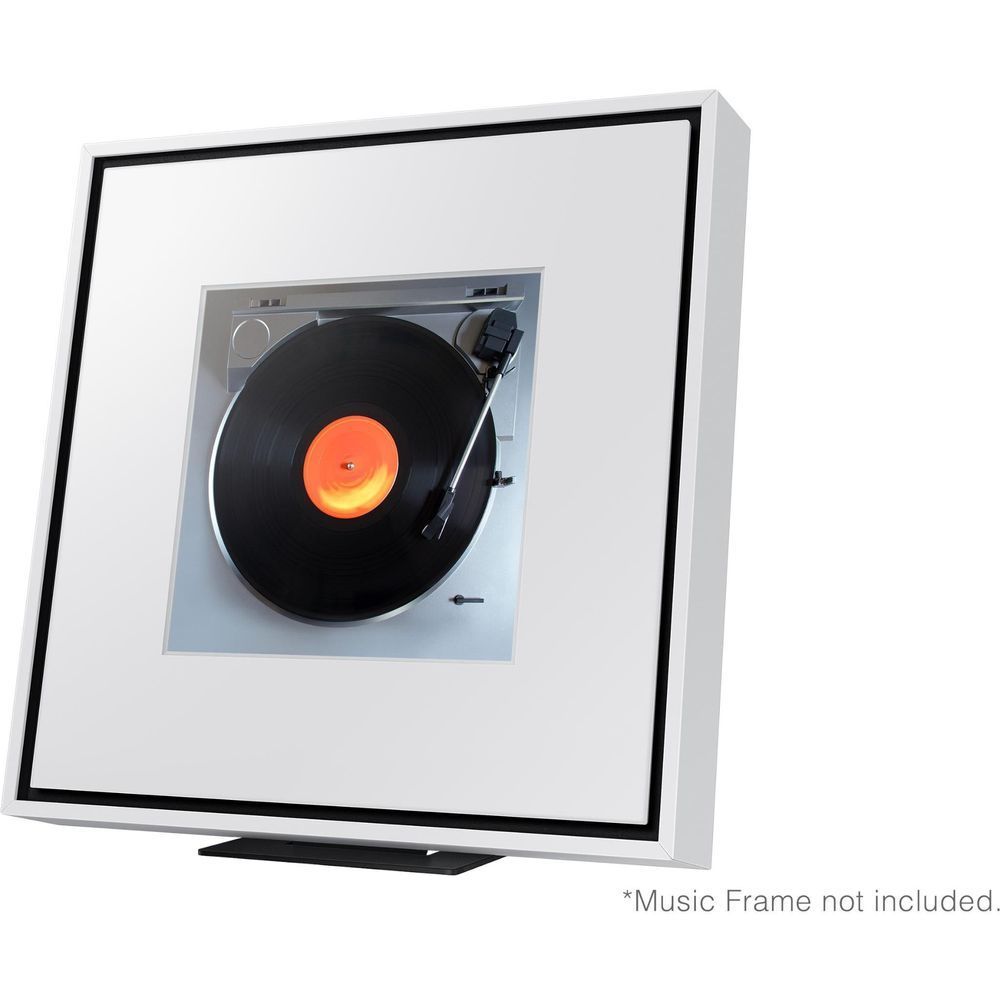 White bezel frame with black inner trim, three-quarter view of square opening