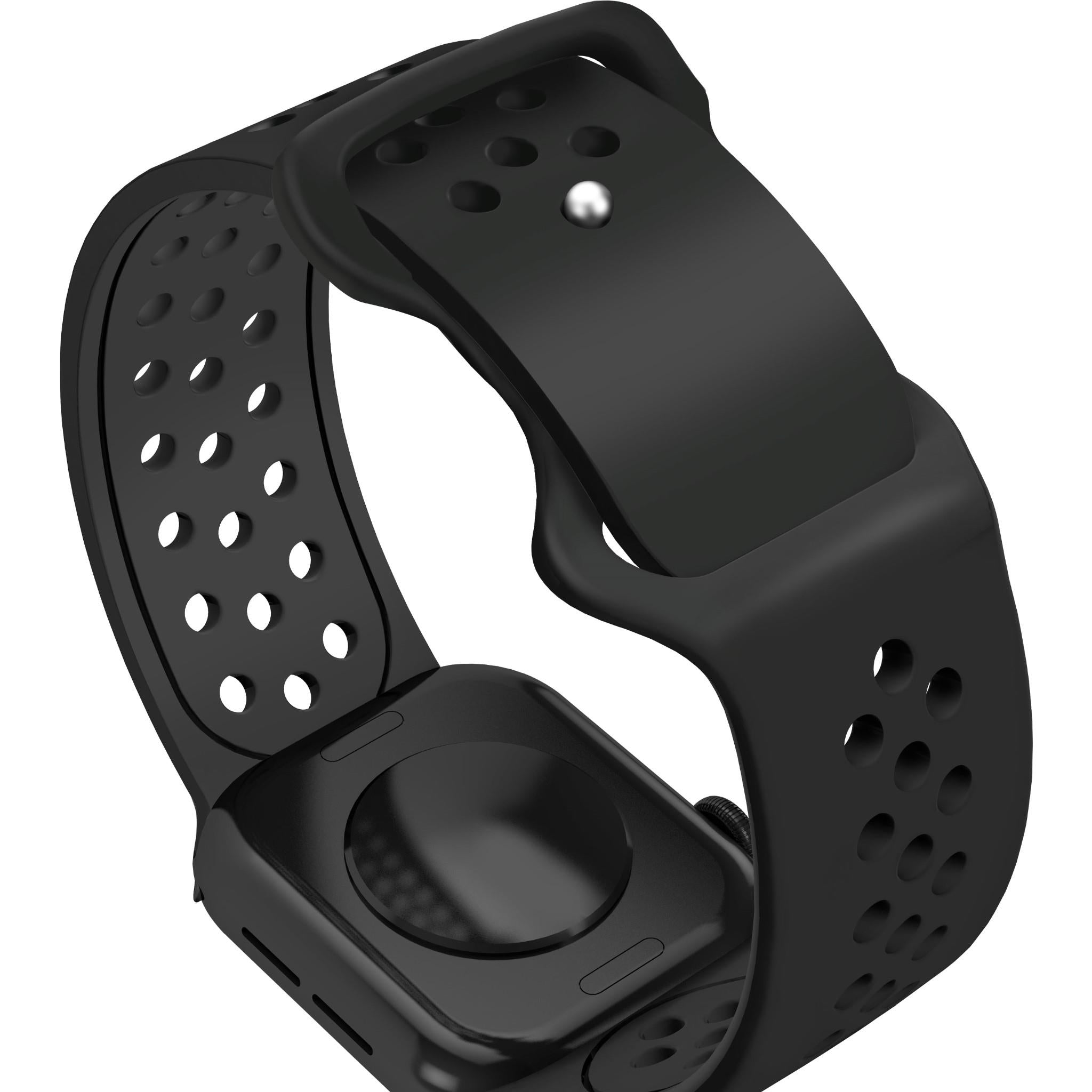 Cygnett SportsBand for Apple Watch 3/4/5/6/7/8/9/10/SE [42/44/45/46mm] Ultra 1-2 49mm (Black)