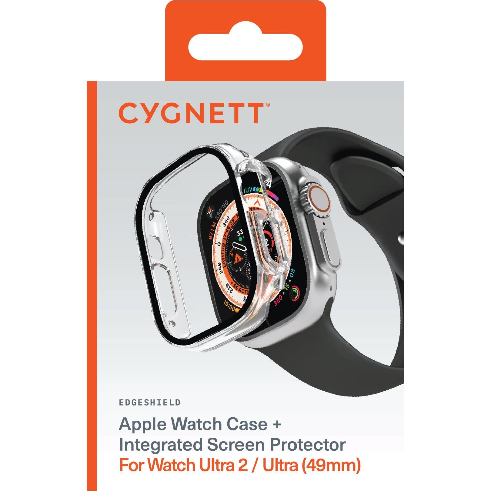 Cygnett EdgeShield for Apple Watch Ultra 1-2 49mm (Clear)