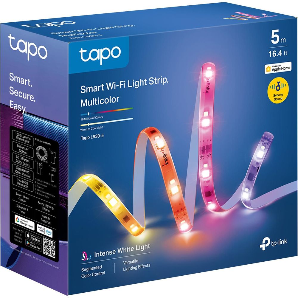 TP-Link Tapo Smart Wi-Fi Light Strip Multicolour (5m)