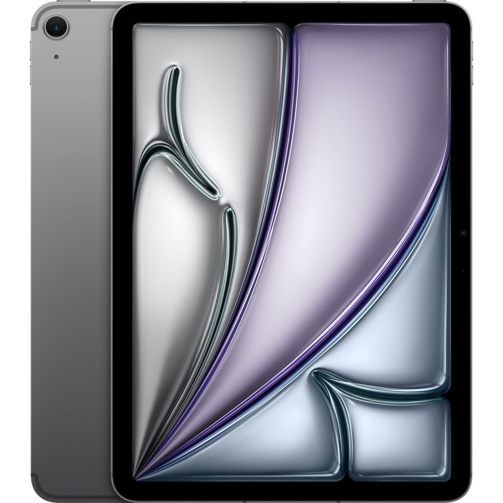Space gray tablet with front display, 11-inch view