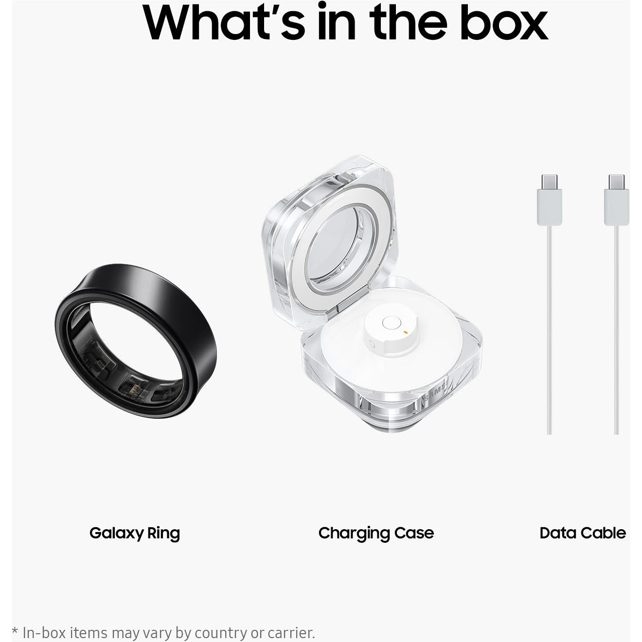 Samsung Galaxy Ring in Titanium Black, size 7, image 4 - Smart Rings at Tech Supply Shed NZ