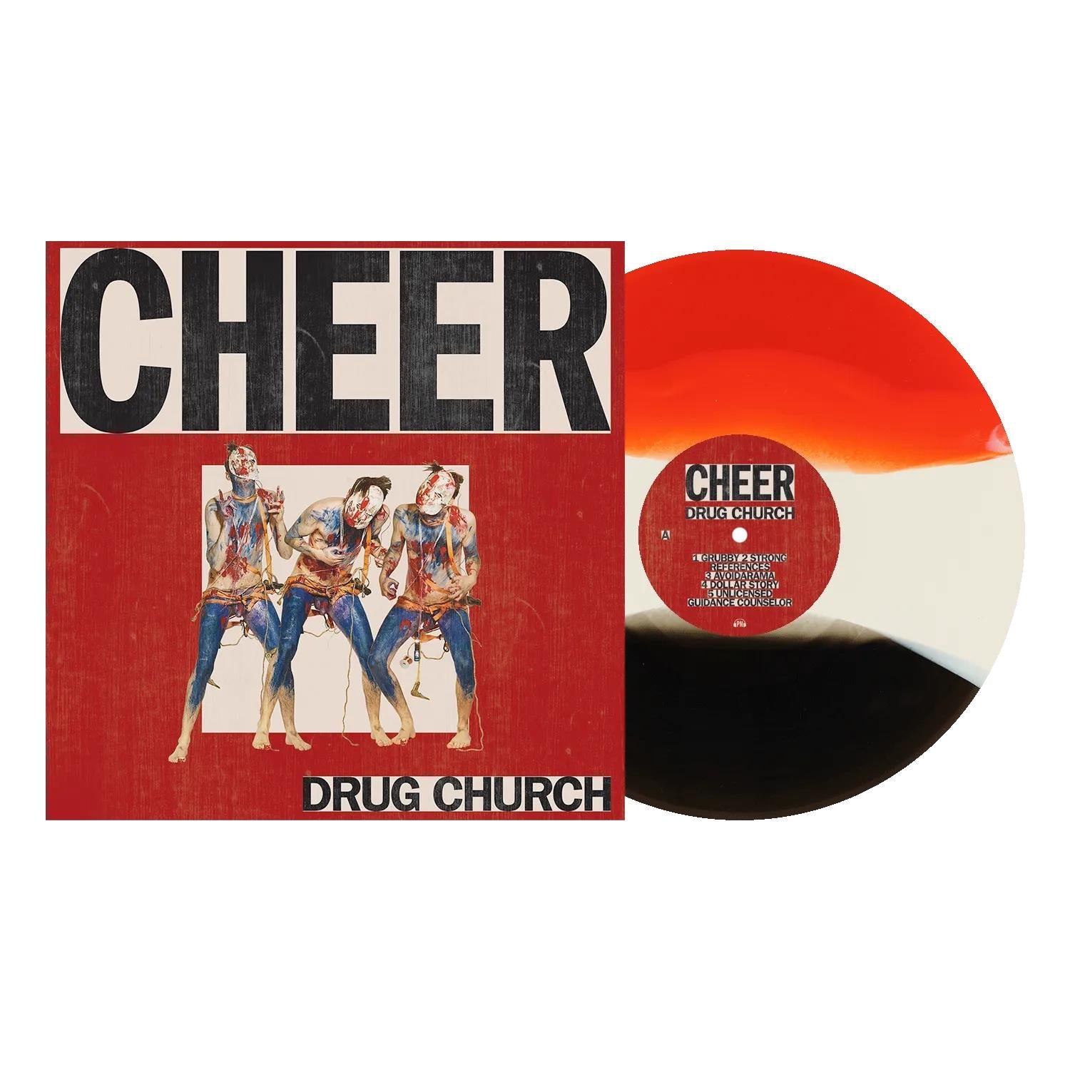 Cheer (Red/Bone/Black Ice Tri-Stripe Vinyl) - By: Drug Church