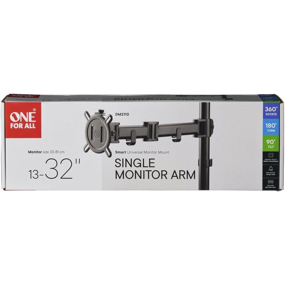 Single monitor arm retail package box