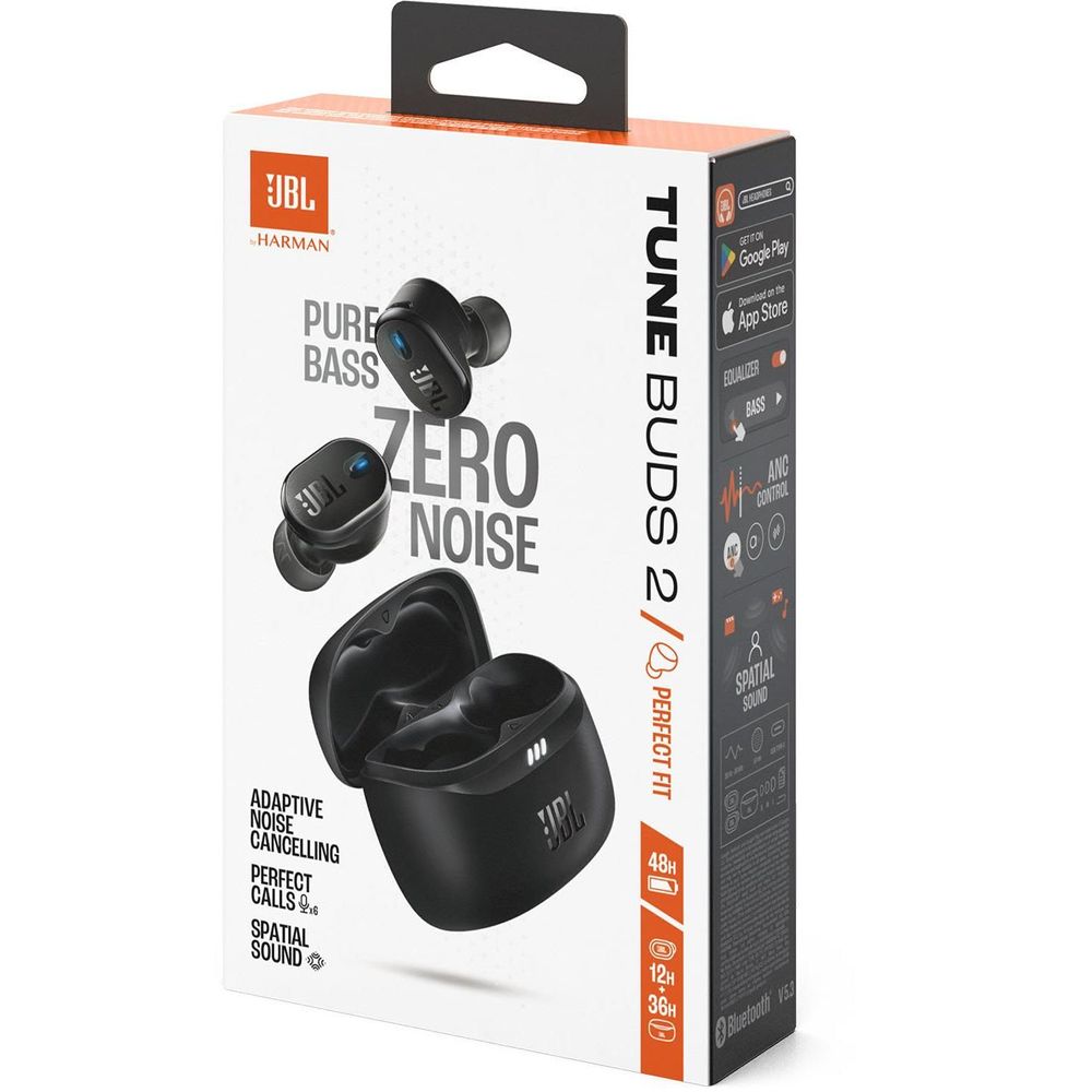 JBL Tune Buds 2 True Wireless Noise Cancelling Earbuds (Black)