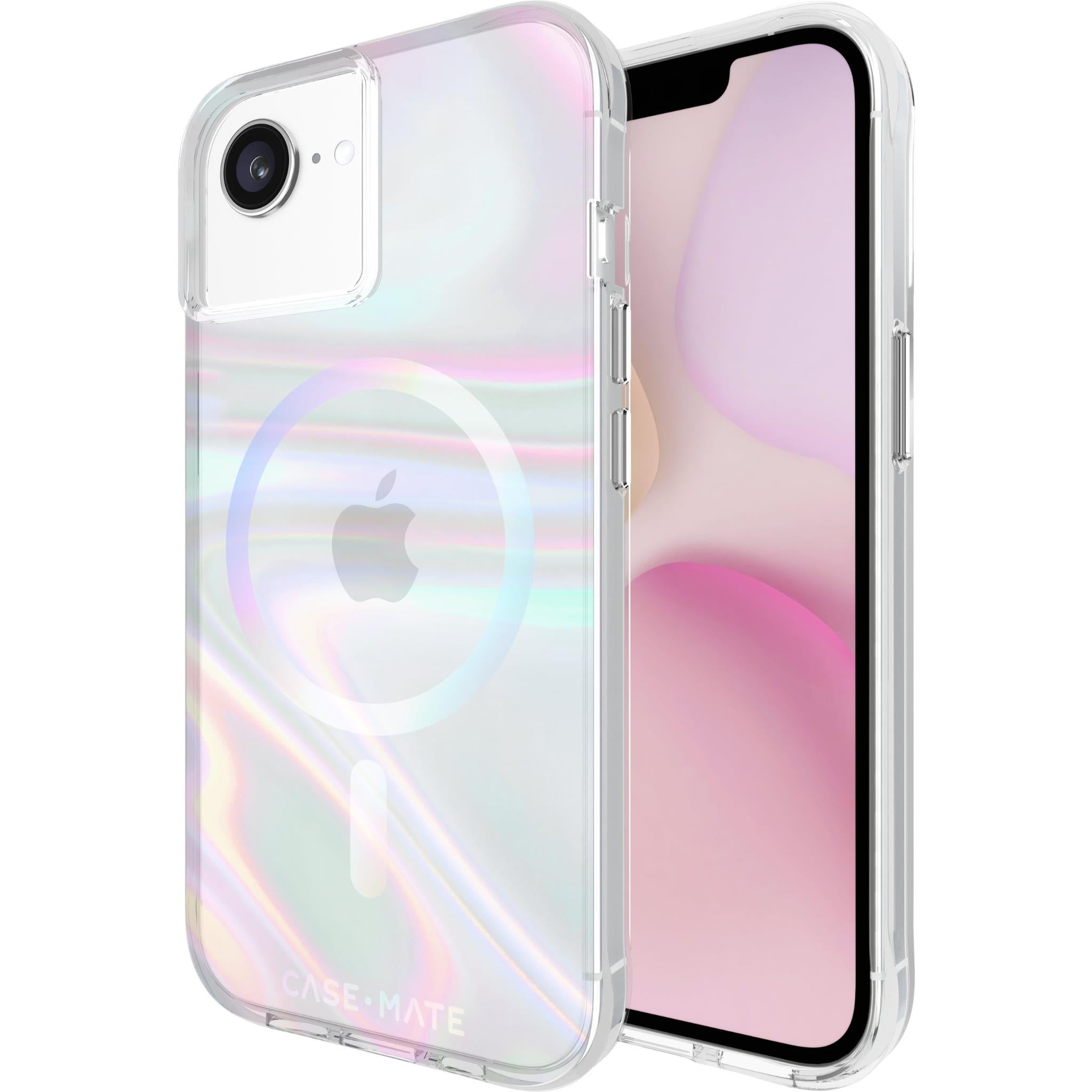 Case-Mate Soap Bubble MagSafe Case for iPhone 16e/15/14/13 (Iridescent)