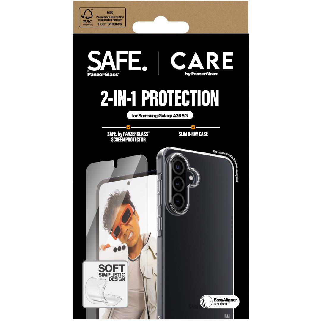 CARE by PanzerGlass 2-in-1 Protection Pack for Samsung Galaxy A36 5G