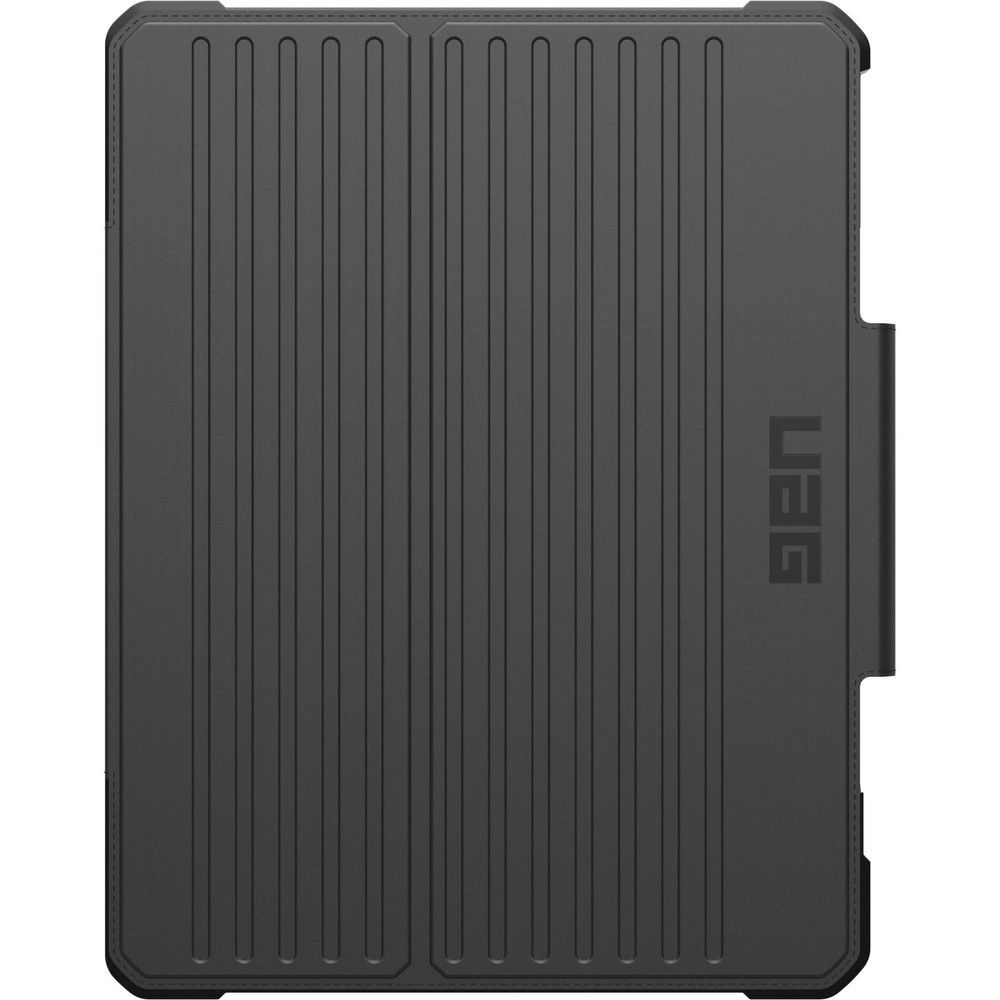 Dark gray folio-style iPad Air 13" case with vertical ridges and magnetic flap
