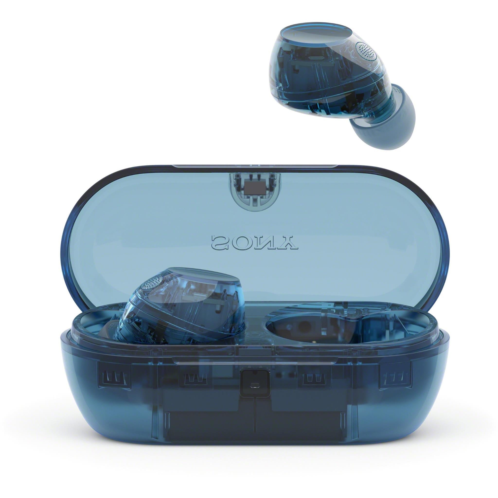 Sony WFC710N Truly Wireless Noise Cancelling Earbuds (Glass Blue)