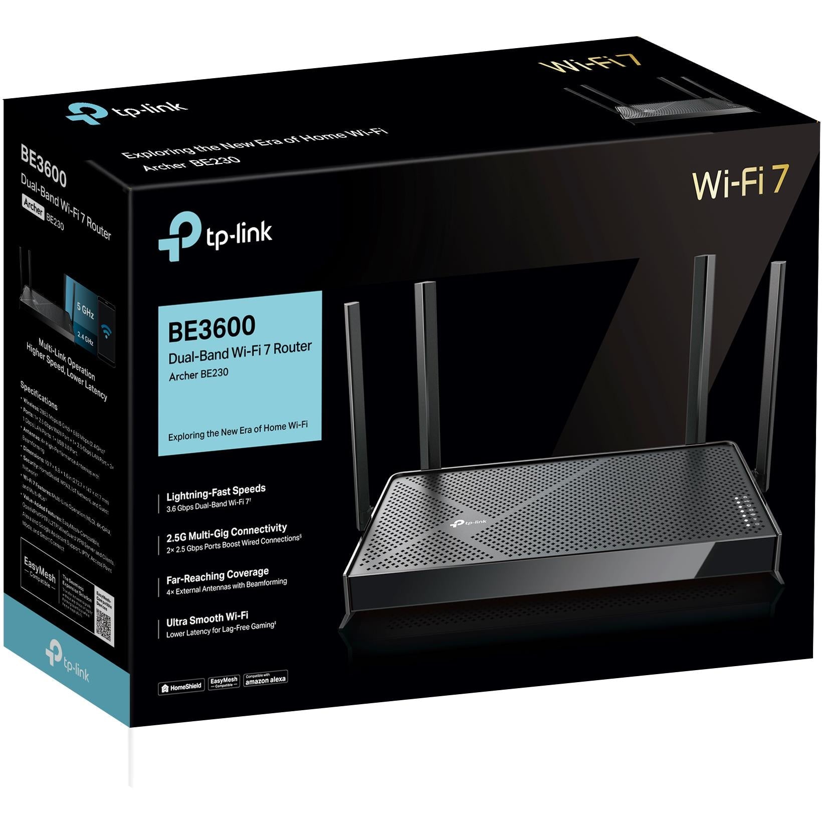 TP-Link Archer BE230 BE3600 Dual-Band Wi-Fi 7 Router