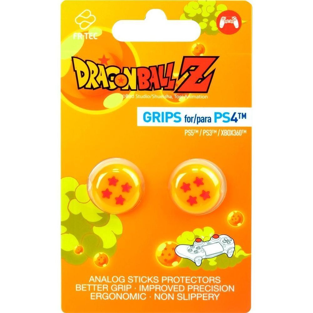 Dragon Ball Z grip accessory package with two yellow star analog stick covers